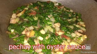 Ginisang pechay with oyster sauce murang ulam Masustansyang ulam [upl. by Norse]