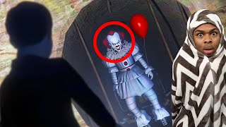 I FOUND PENNYWISE THE CLOWN IN THE SEWER IN GTA 5 GTA 5 MODS RP [upl. by Baxie]