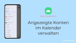 Angezeigte Konten im Kalender verwalten Android 14 [upl. by Egidio]