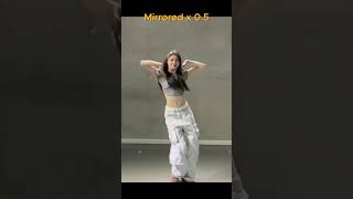 Ice Cream DANCE mirrored amp 0 5 speed kpop dance blackpink [upl. by Edyaw]