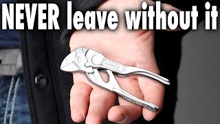 Better than a wrench EDC Knipex pliers wrench XS Review and test [upl. by Yecaj]