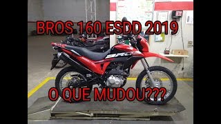 BROS 160 ESDD VERMELHA 2019 DETALHES [upl. by Dorsman]