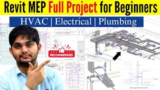 Complete Revit MEP Project For Beginners in Retail Store  FCU  HVAC  Electrical  Plumbing [upl. by Caraviello881]