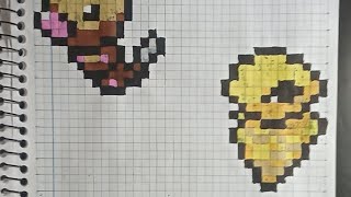 fazendo o Kakuna de Pokémon em pixelart [upl. by Pauly]