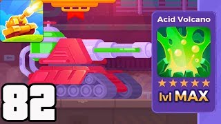 Tank Stars  Gameplay Walkthrough part 82  Tank Toxic amp Acid Volcano Max lvl iOSAndroid [upl. by Hanahs]