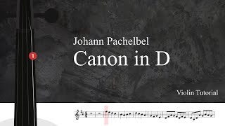 Johann Pachelbel Canon in D  Violin Trio  Violin Tutorial  Sheet Music [upl. by Leahcim694]