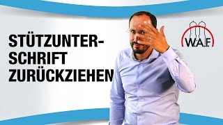 Stützunterschriftengeber zieht Unterschrift nach Einreichung Wahlvorschlag zurück  erlaubt [upl. by Stutman270]