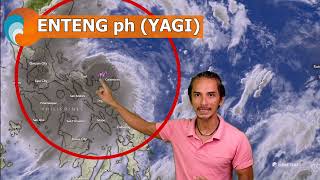 SEPT 2 MIDNIGHT  LUMAKAS pa ang Bagyong ENTENG Yagi at dumaplis sa Catanduanes [upl. by Anaeda]