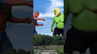 Captain America and SpiderMan team up to destroy the obese monster spideylife [upl. by Zuliram704]