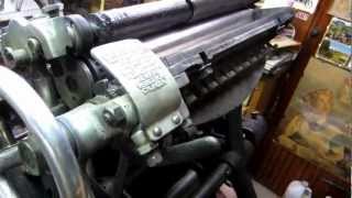 Kluge letterpress manufactured in Cleveland Ohio [upl. by Tiraj]