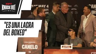 ¡CANELO casi se le va a los GOLPES a Óscar de la Hoya Se dijeron de todo [upl. by Loos]