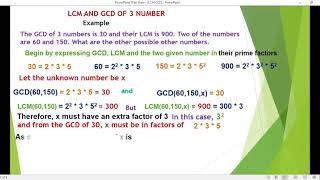 The GCD of 3 numbers is 30 and their LCM is 900 Two of the numbers are 150 and 60 find the others [upl. by Leandra]