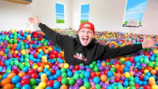 Filling My Tiny House with Ball Pit Balls [upl. by Lillith]