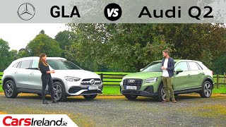 Audi Q2 Vs MercedesBenz GLA  Battle of the baby premium SUVs [upl. by Latsryc]