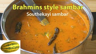 Sambar recipe  no onion no garlic sambhar  Mangalore southekayi sambhar recipe [upl. by Nnaira]