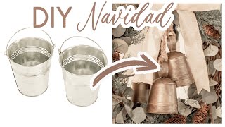 NAVIDAD🌲 DIY QUE TIENES QUE HACER CAMPANAS VINTAGE  DECORACIÓN NAVIDEÑA COMEDOR elegante 2023 [upl. by Westland]