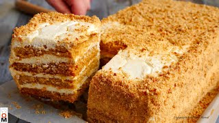 Торт quotМедовикquot за 30 МИНУТ Без Лишних Заморочек  Honey Cake Recipe [upl. by Oivat]