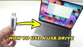 MacBook Air M2 How to Connect and Use a USB DRIVE [upl. by Nosretep]