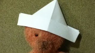 How to Make a Paper Hat  Origami  Simple and Easy Folds  Step by Step Instructions [upl. by Katey]