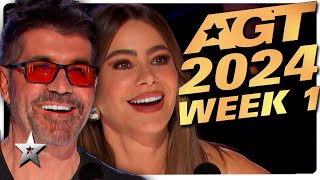 Americas Got Talent 2024 ALL AUDITIONS  Week 1 [upl. by Pickar667]