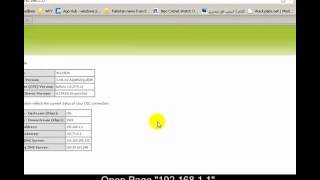 Forwarding Port Tutorial of PTCL Wireless Router [upl. by Niac]