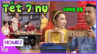 HÀI TẾT 7 NỤ Trương Thế Vinh cưng quotzợquot Thúy Ngân Trường Giang gây tranh cãi việc đón tết nội ngoại [upl. by Naujal350]