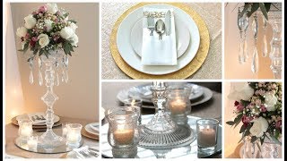 DIY  Dollar Tree Wedding Bling Centerpieces [upl. by Levesque782]