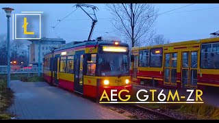 Tramwaje Łódź  AEG GT6MZR tramwaje z Jeny  MPK Łódź Linia 16 2365 [upl. by Marie-Ann]