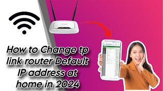 How to change tp link wifi router default IP address at home in 2024 [upl. by Neelak]