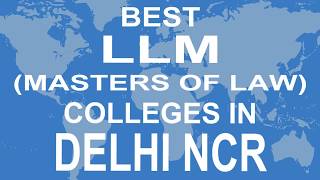 LLM Colleges and Courses in Delhi NCR [upl. by Zoltai]