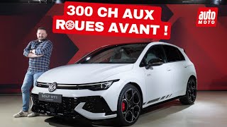 Volkswagen Golf GTI Clubsport 2024  rencontre avec la sportive restylée de 300 chevaux [upl. by Alver933]