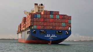 HMM CONTAINER VS MAERSK CONTAINER  SHIPSPOTTING  SINGAPORE  BIG SHIPS  MARITIME  KAPAL  LAUT [upl. by Uttasta]