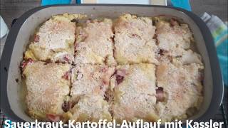 Kartoffel Sauerkraut Auflauf mit Kassler mit Pampered Chef® Thermomix ® [upl. by Alexei]