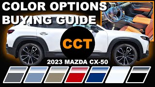 2023 Mazda CX50  Color Options Buying Guide [upl. by Nosnibor541]