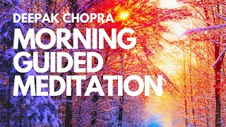 MORNING GUIDED MEDITATION WITH DEEPAK CHOPRA  DAY 6 [upl. by Martel194]