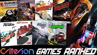 Ranking EVERY Criterion Racing Game WORST TO BEST Top 14 Games [upl. by Axel477]