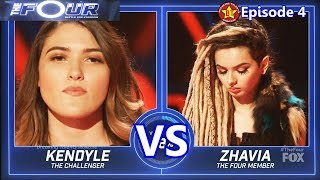 Zhavia vs Kendyle Paige  SHOCKING Results ampComments The Four S01E04 Ep 4 [upl. by Artied409]