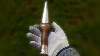 Making the bronze knife using sand casting techniques [upl. by Caprice]