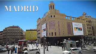 Madrid Bus Tour  Drive to Salamanca District Gran Vía Puerta de Toledo  Spain 4k 60fps HDR [upl. by Franklin242]