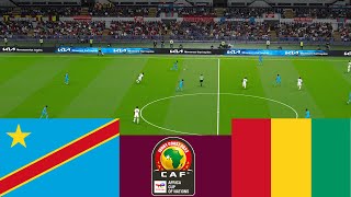 DR Congo 3 vs 1 Guinea 2024 CAF match Video Game Simulation PES 2021 [upl. by Tallula749]