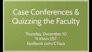 Facebook Live Case Conferences amp Quizzing the Faculty [upl. by Annaya]