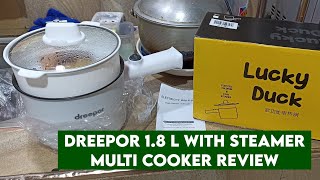 Dreepor Multi Cooker 18L with steamer Electric Pot Rice Sauce Pan with handle Fryer Boiler Cooker [upl. by Blanchette127]