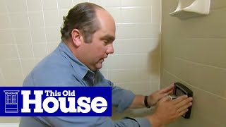 How to Replace a Shower Mixing Valve  This Old House [upl. by Bink]