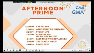 Gma Schedule DECEMBER 23 2024 Monday [upl. by Wendolyn]