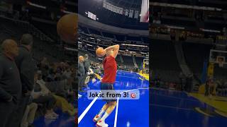 Nikola Jokic’s shooting form is WILD 🃏  Shorts [upl. by Annovy]