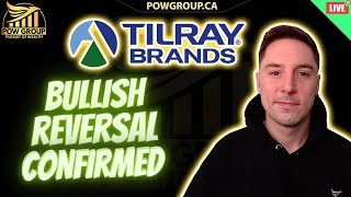 LIVE TLRY Bullish Reversal Confirmed Tilray Medical Announces Scientific Study Patients Over 50 [upl. by Ahsinek]