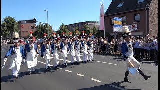 Schützenfest 2024 Neuss Grimlinghausen Die Parade der Vorreiter der Sappeure und des Grenadiercorps [upl. by Agueda]