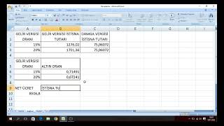 Excelde Zam Oranına Göre Maaş Hesaplama excel exceltips exceltricks exceldersleri [upl. by Hnoj]