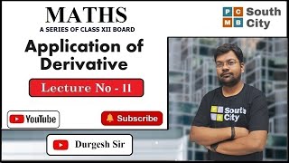 Class 12  Application of Derivative  L11 [upl. by Myles]