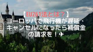 【航空券代金より貰える？！】海外で飛行機が遅延・キャンセルに！補償金の請求方法 [upl. by Dusen]